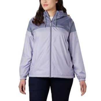 Dámské Bundy Columbia Flash Forward Lined Windbreaker Plus Size Fialové UNFAPG485